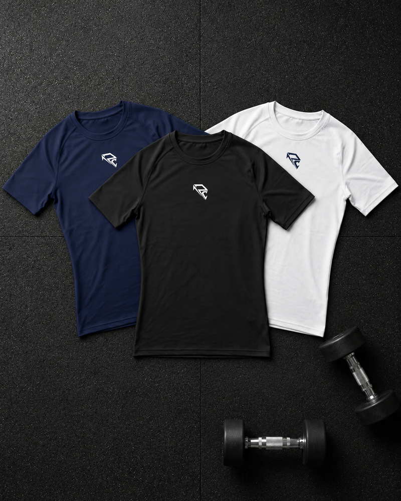 3-in-1 Bundle — Phantom Black, Midnight Navy and Arctic White Compression Shirt Pro